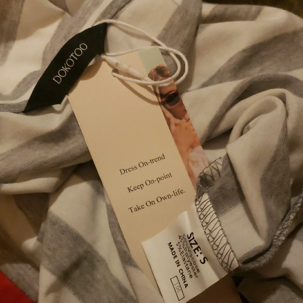 Dokotoo Short Sleeve Midi T Shirt Dress Size Small